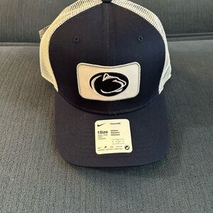 Nike Navy and White Mesh Cap